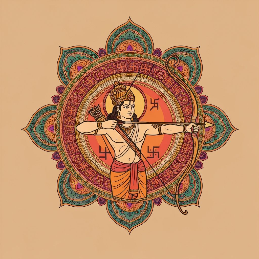 Dhanu (धनु) rashi symbol