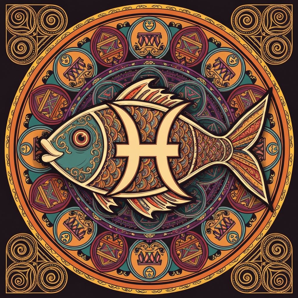 Meena (मीन) rashi symbol