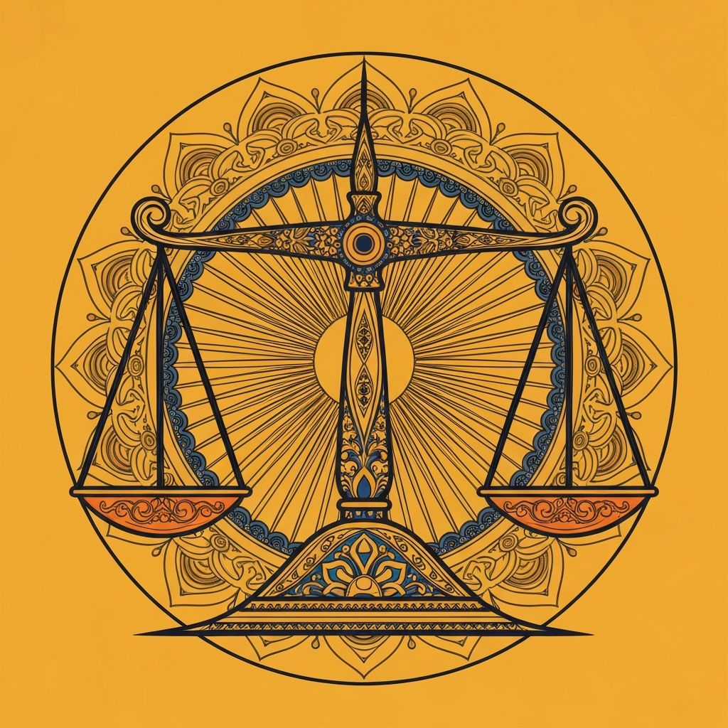 Tula (तुला) rashi symbol