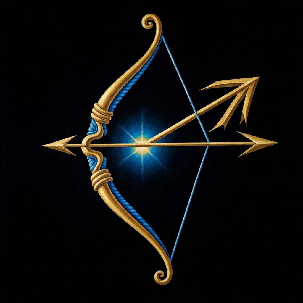 Dhanu (धनु) rashi symbol