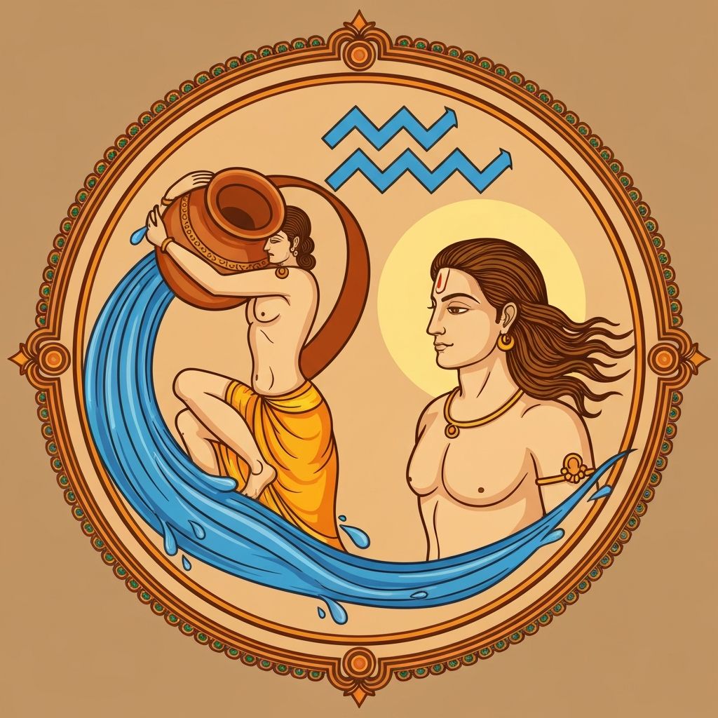 Kumbha (कुंभ) rashi symbol