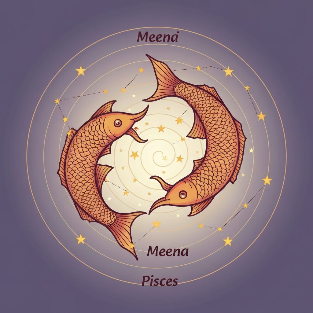 Meena (मीन) rashi symbol