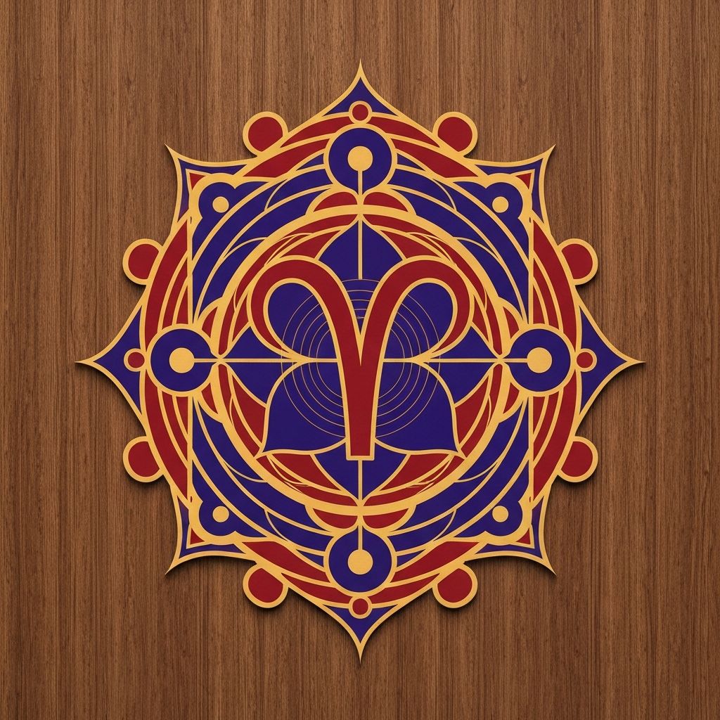 Mesha (मेष) rashi symbol