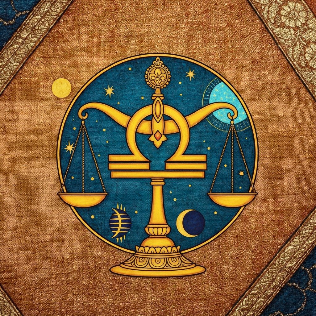 Tula (तुला) rashi symbol